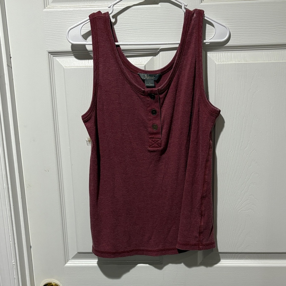 Natural Reflections Maroon Tank Top